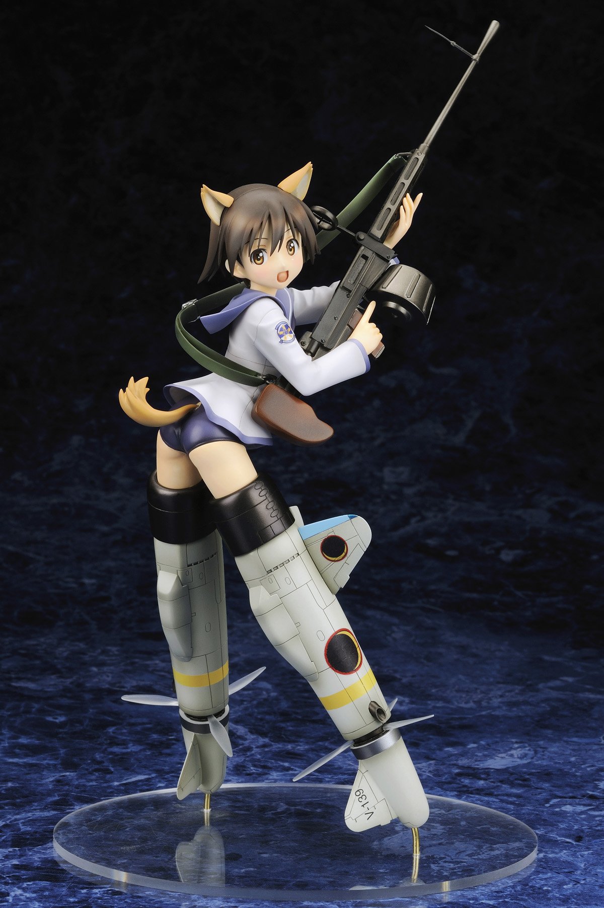 Strike Witches Yoshika Miyafuji 1/8 Scale PVC Anime Figure - Collectible Japanese Anime Character Model for Display & Gift