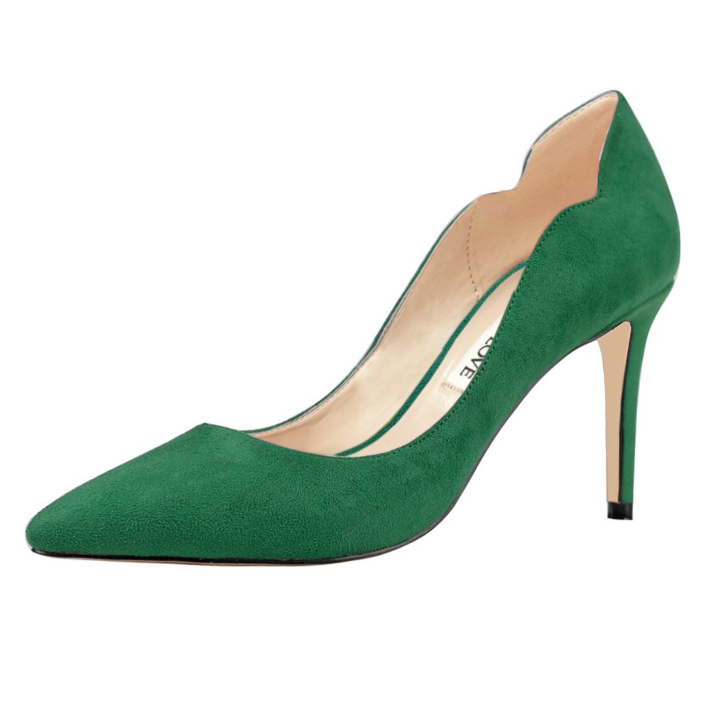 JOY IN LOVE Women's 3.5 Inch Stiletto High Heel Pointed Toe Pumps - Elegant Dress Shoes for Office, Party & Special Occasions