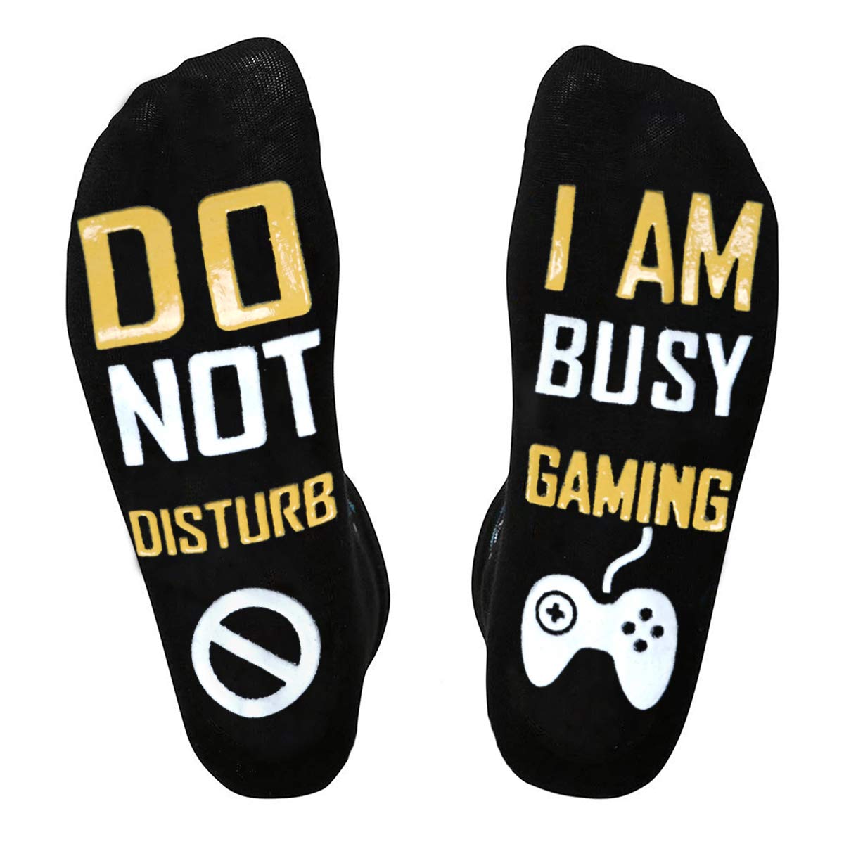 Funny Gaming Socks - 'Do Not Disturb I'm Gaming' Novelty Christmas Gifts for Teen Boys, Kids, Sons & Boyfriend | Perfect Stocking Stuffers & Gamer Accessories for Video Game Lovers
