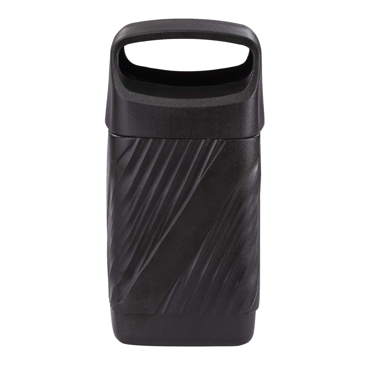Safco 32-Gallon Twist Trash Can - Heavy Duty Commercial Garbage Bin for Indoor & Outdoor Use - Weather-Resistant Durable Black Trash Container - Perfect for Offices, Restaurants, Schools and Home Use