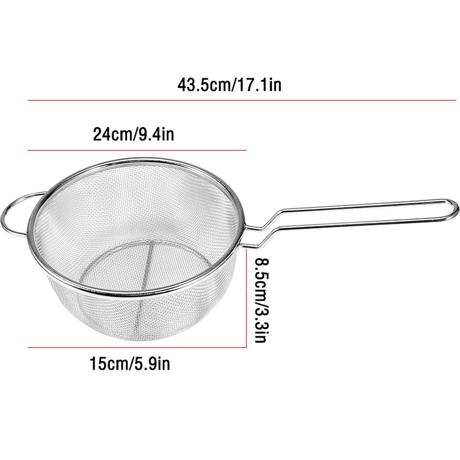 Stainless Steel French Fries Basket & Tortilla Fry Basket - Round & Square Deep Fry Basket for Home, Hotel, Restaurant - Perfect for Frying Chips, Onion Rings, Chicken Wings & More