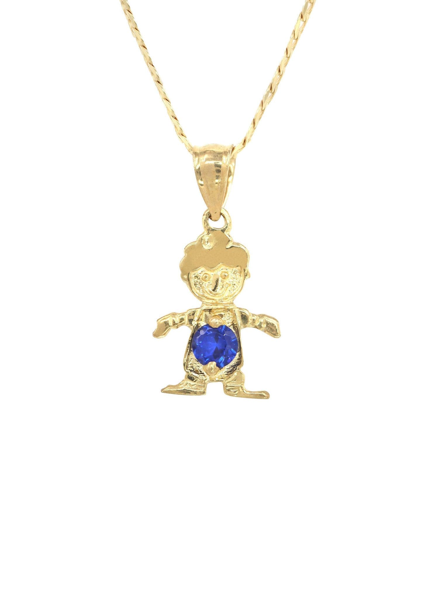 10K Yellow Gold Necklace with Cubic Zirconia - Kids Jewelry Gift (5.8 Grams) | Perfect for Birthdays, First Communion & Special Occasions