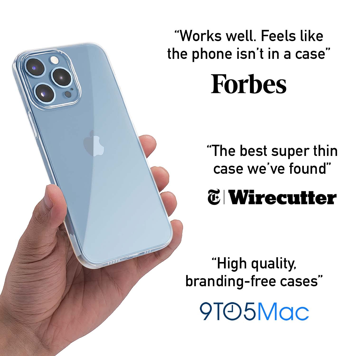 Totallee Ultra Thin Clear iPhone 13 Pro Max Case - Slim Minimalist Protective Cover for Apple iPhone 13 Pro Max (2021) - Perfect for Everyday Use, Work & Travel (Transparent)