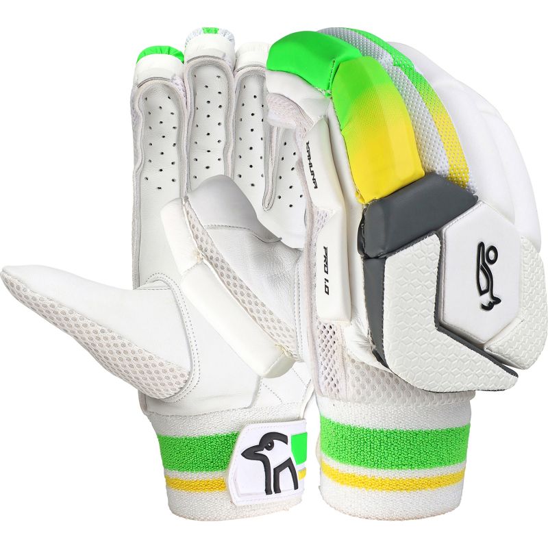 Kookaburra Kahuna Pro 1.0 Adult Cricket Batting Gloves - Premium Leather Sports Gloves for Men & Women - Perfect for Cricket Training & Matches