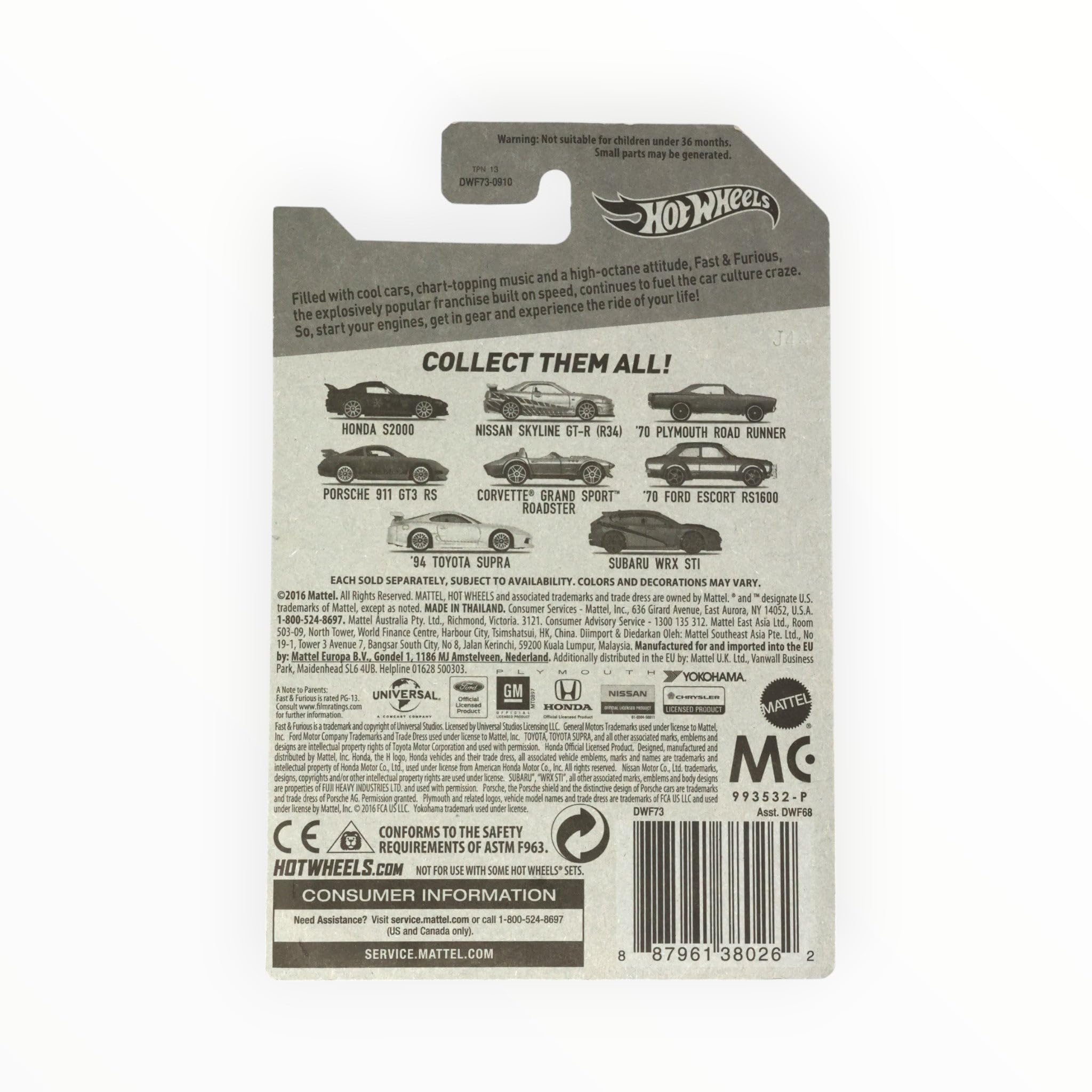 Hot Wheels '70 Plymouth Road Runner Diecast Car - Gray Fast & Furious Collectible Toy for Kids & Adults | Perfect for Display, Gifts & Play Scenes