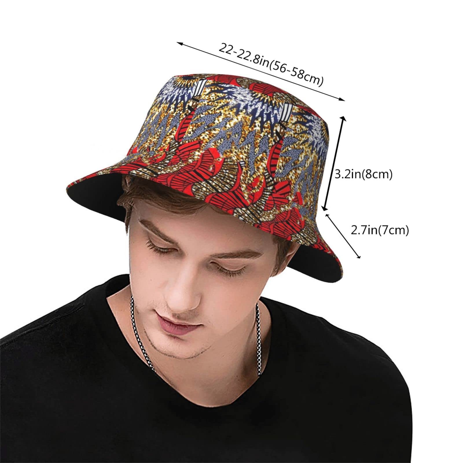 Stylish Unisex African Ankara Bucket Hat - UV Protection Sun Cap for Beach, Summer Travel & Outdoor Activities | Fashionable Fisherman Hat in Vibrant Colors