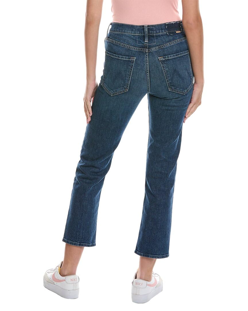 MOTHER The Tomcat Straight-Leg Jeans for Women - High Waist Denim Pants with Stretch, Classic Blue Jeans for Casual Wear & Everyday Outfits