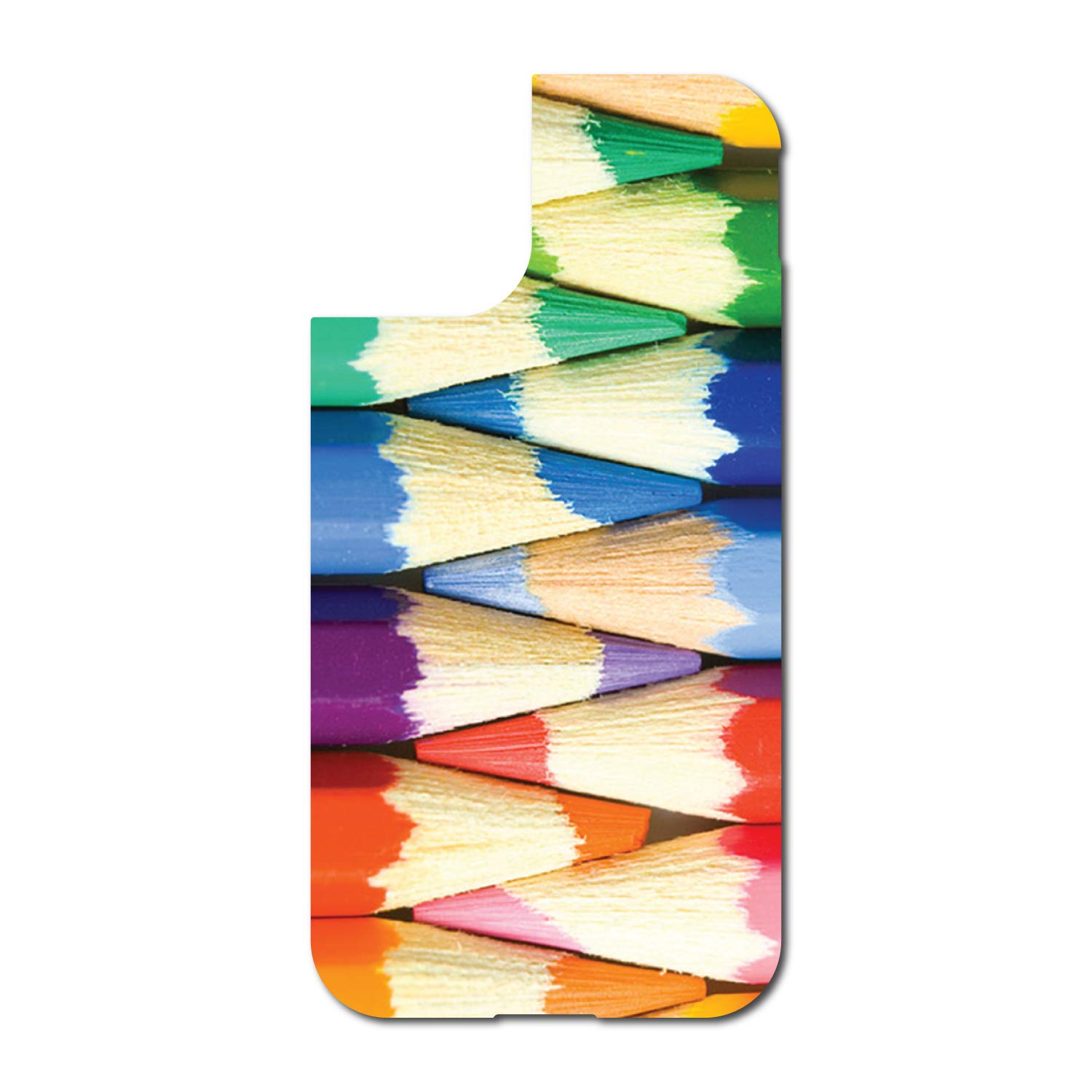 Custom iPhone 11 Pro Max Skin for OtterBox Defender - Rainbow Pencil Design | Phone Decoration & Protection