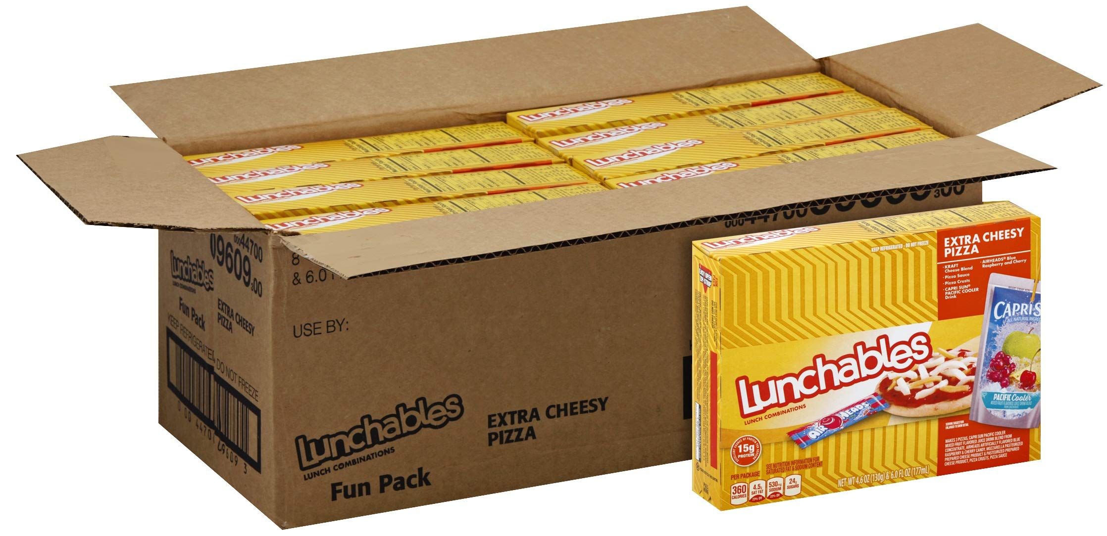 Lunchable Cheese Pizza with Capri Sun Convenience Meal Kit - 10.6oz (Pack of 8) | Easy Kids Lunch, School Snacks & On-the-Go Meals