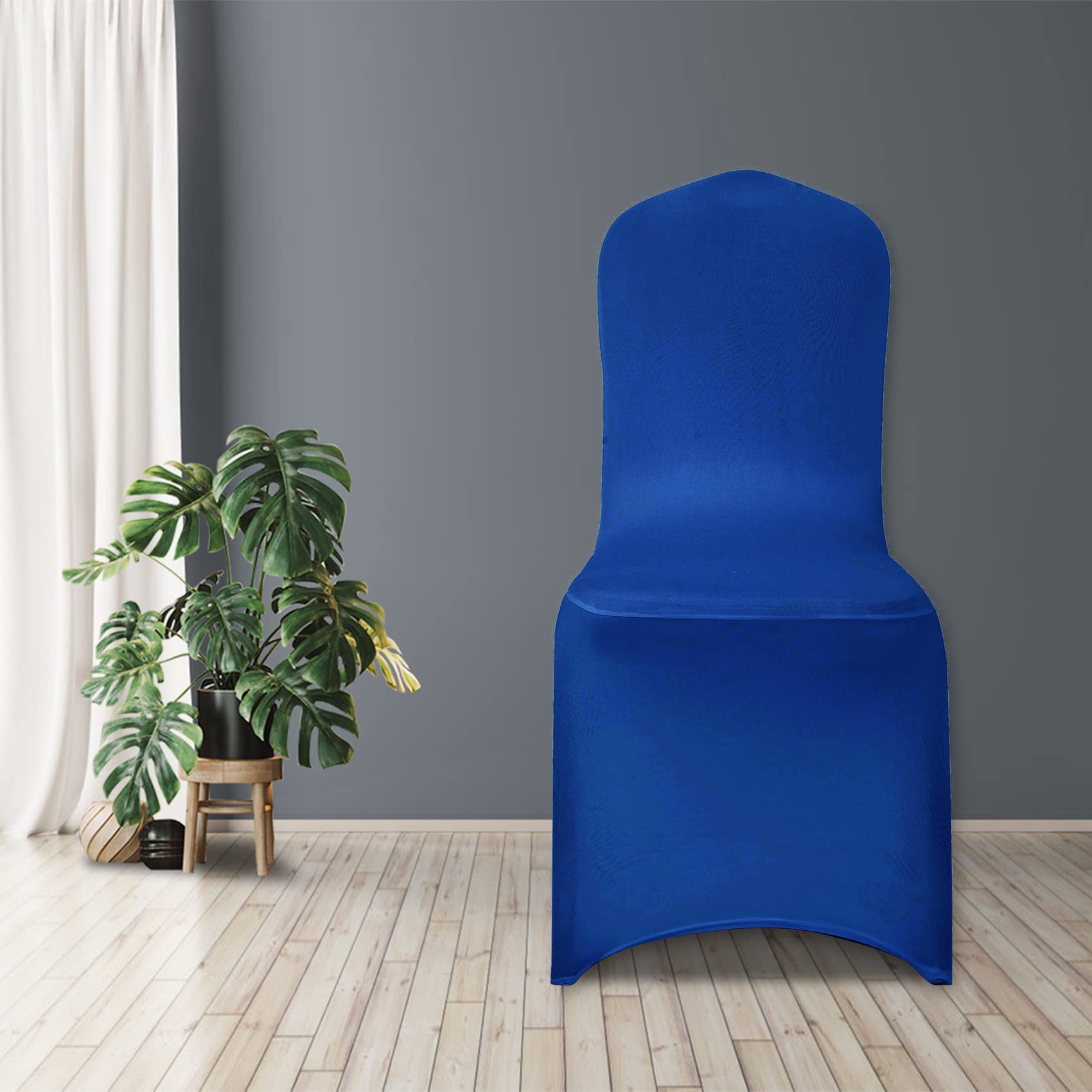 20-Pack Royal Blue Stretch Spandex Chair Slipcovers - Elastic Dining Room Chair Covers for Wedding, Banquet, Party & Home Decor - Washable Fabric Protectors for Chairs, Sofas & Event Seating