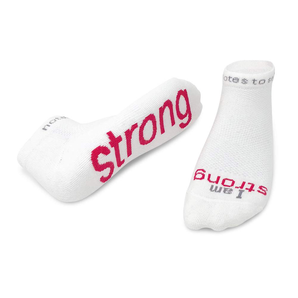Inspirational 'I Am Strong' Socks for Women & Men - Motivational Gift