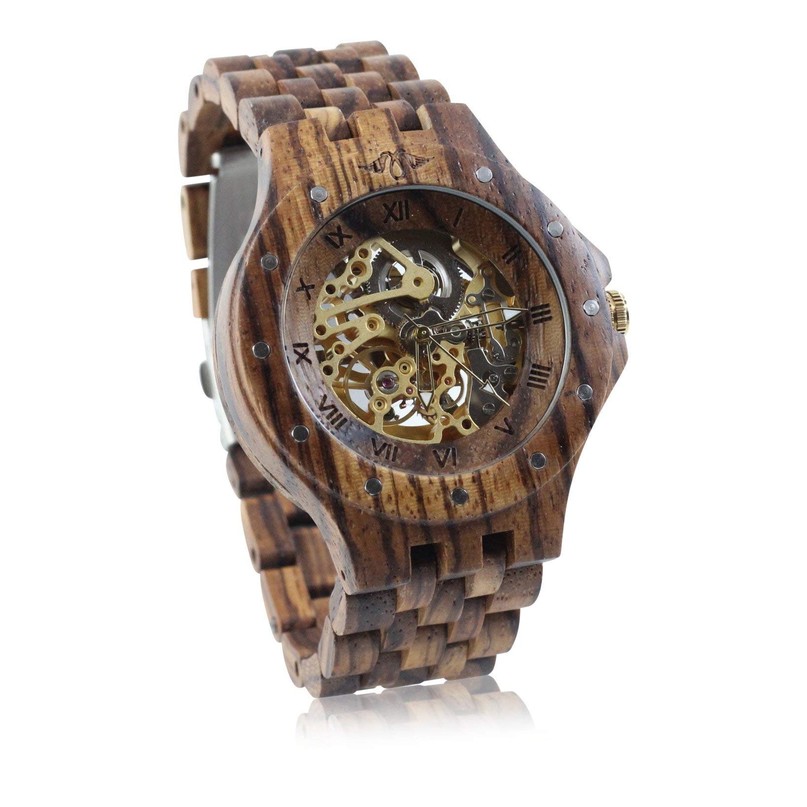 Premium Men's Wooden Watches - Handcrafted Natural Wood Timepieces for Men - Stylish & Eco-Friendly Wooden Wristwatches - Perfect for Casual Wear, Outdoor Adventures & Unique Gifts