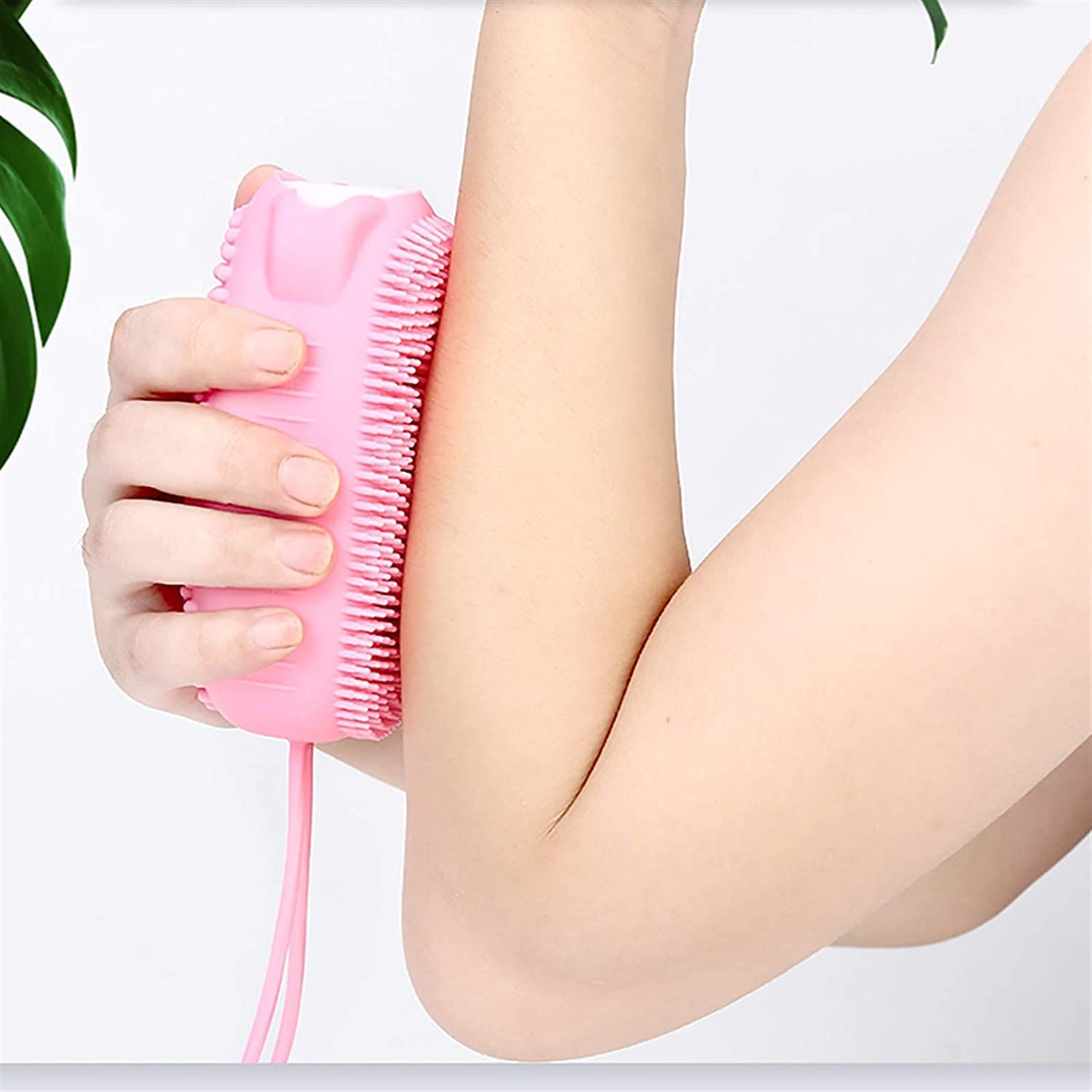 Primelife Silicone Bath Body Brush - Exfoliating Massage Loofah & Shower Sponge for Baby, Kids, Men & Women - Double Sided Rubber Scrubber for Smooth Skin - Perfect for Shower, Spa & Daily Skincare Routine - Multicolor (Set of 2)