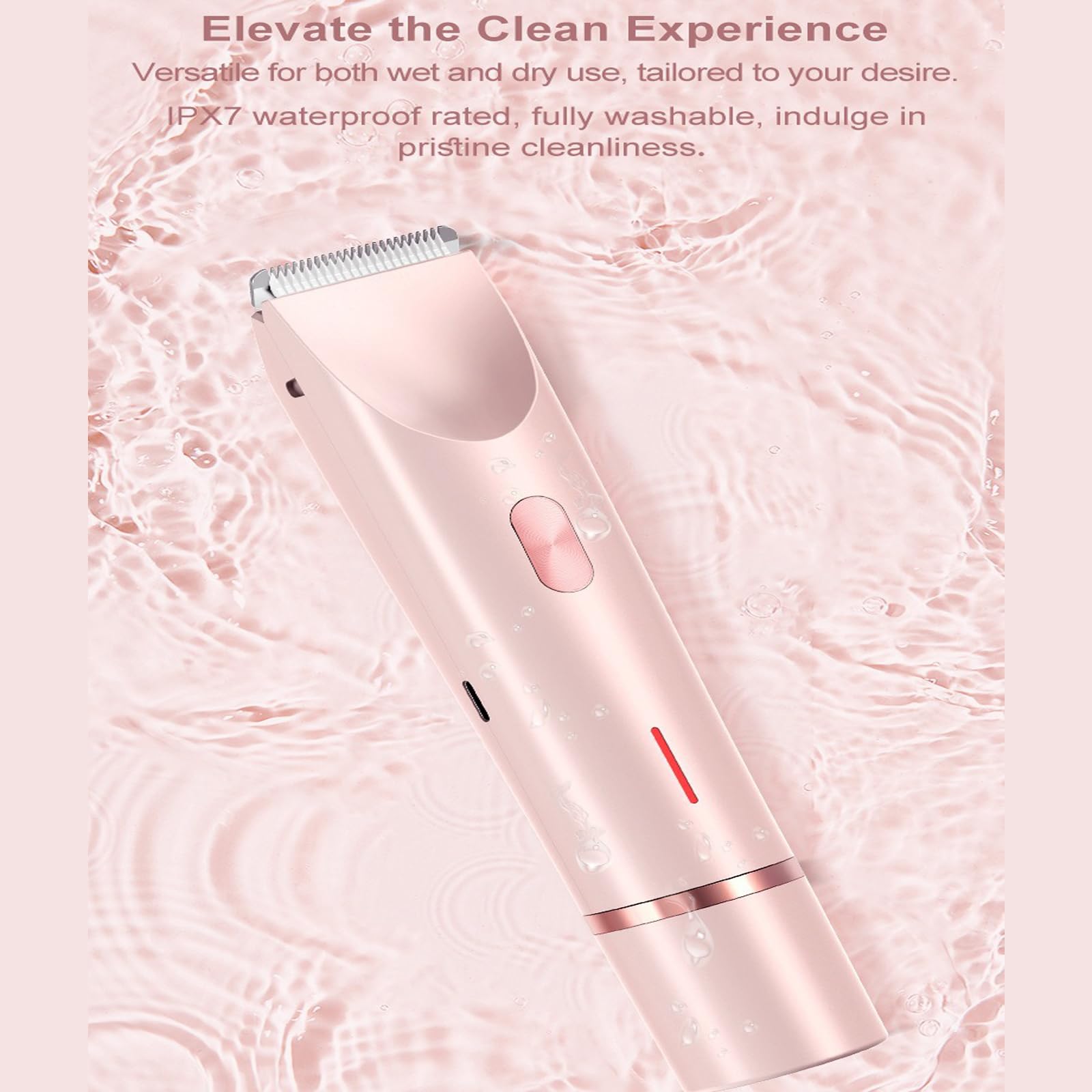 2025 Upgraded 2-in-1 Electric Shaver for Women - Rechargeable Wet/Dry Body Trimmer with Accessories | Home & Travel Use | Smooth Shaving for Legs, Underarms & Bikini Area (Pink)