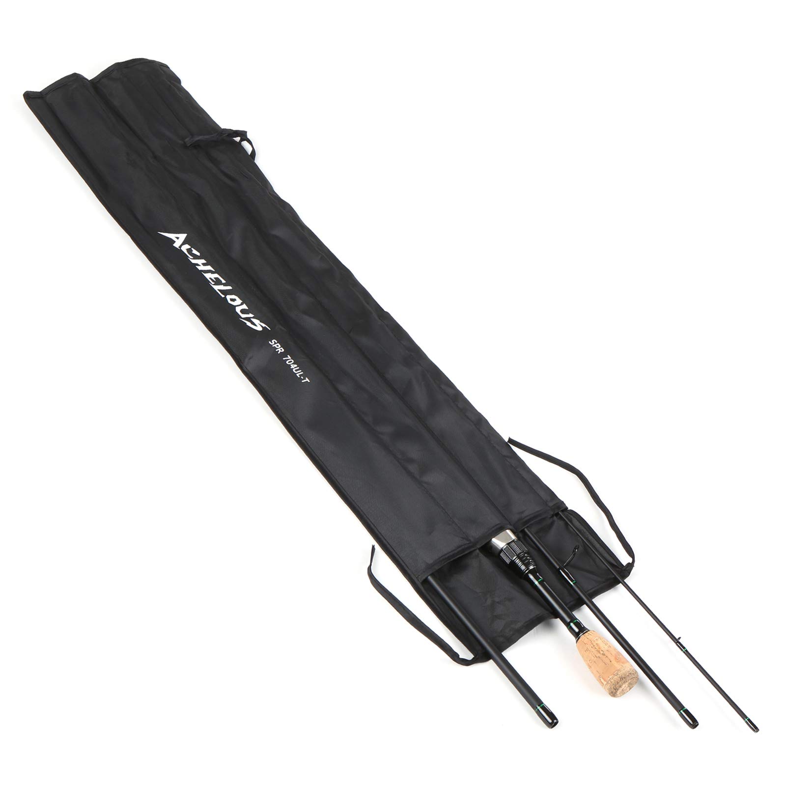 Lixada Portable Travel Spinning Fishing Rod - Lightweight Carbon Fiber 4-Piece Fishing Pole with Storage Bag (1.96m/2.1m/2.2m Options) - Ideal for Backpacking, Camping & Freshwater Fishing Adventures