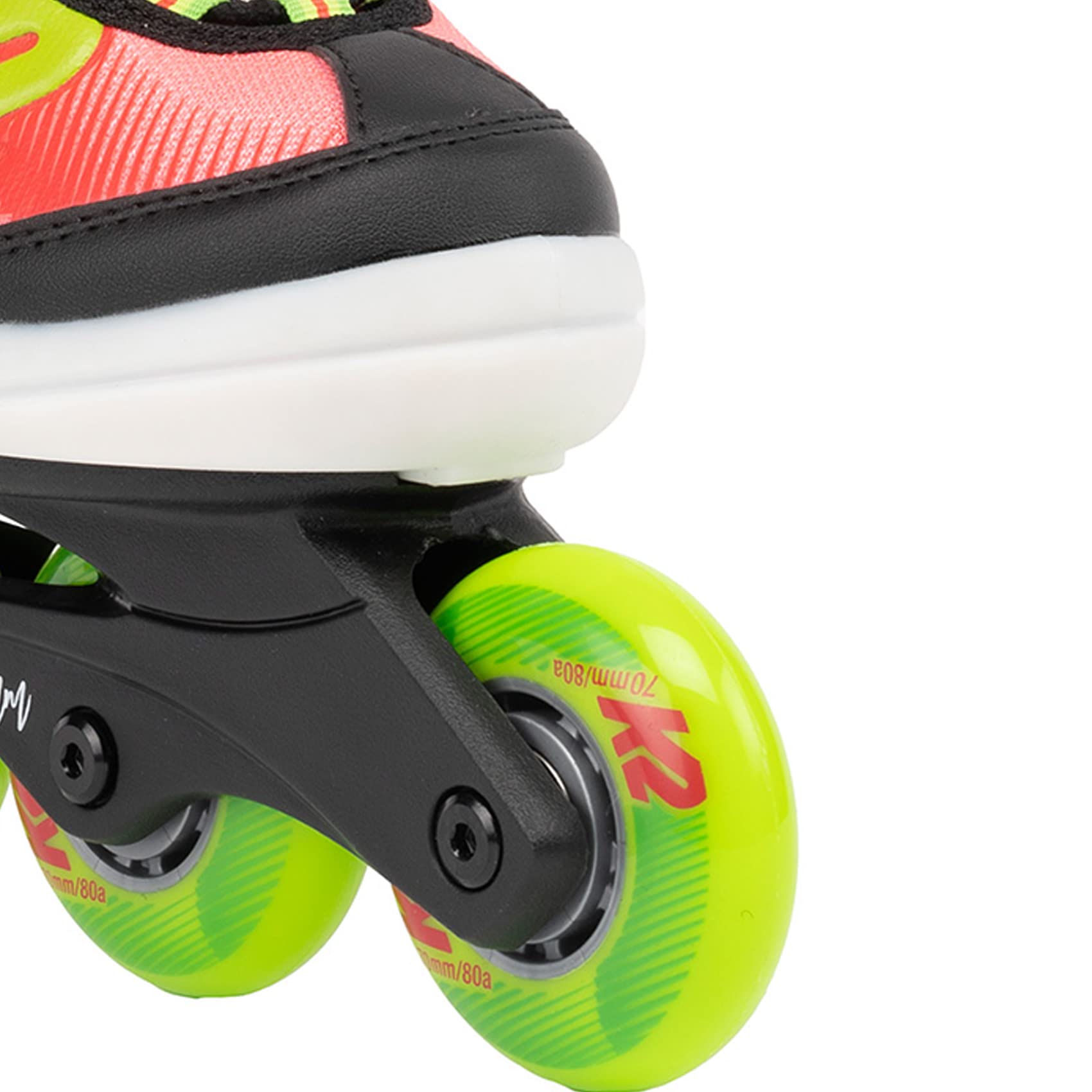 K2 Marlee Beam Adjustable Inline Skates for Girls - Lightweight Rollerblades with Comfortable Fit for Outdoor Skating, Park Rides & Fitness Training