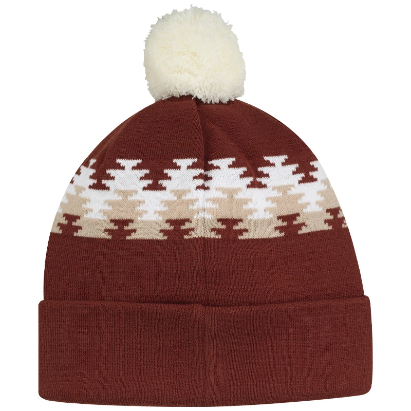 CCM All Outside Pom Knit Beanie - Soft Winter Hat for Men & Women - Warm Brown Knitted Cap for Outdoor Activities & Casual Wear