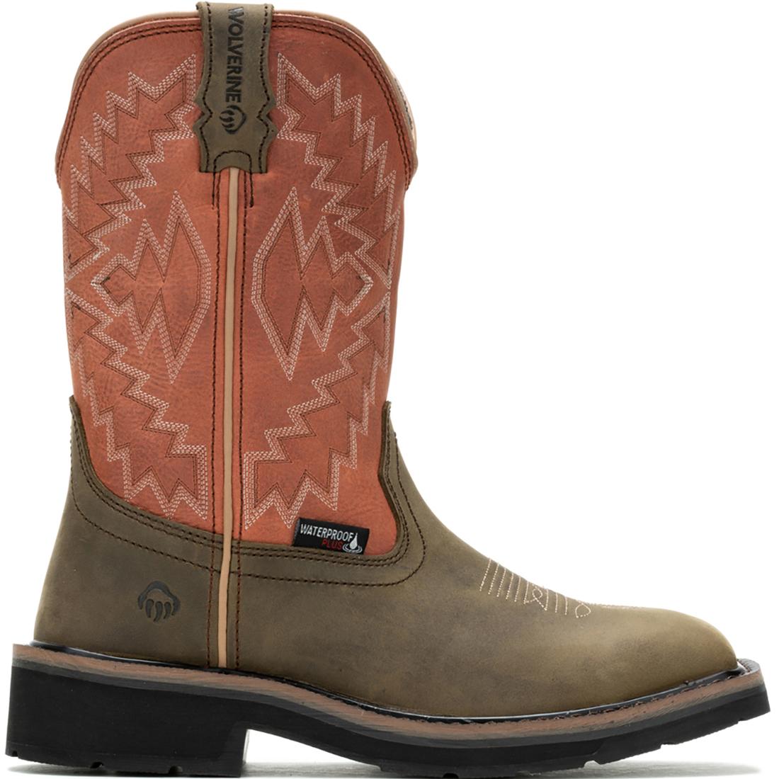 Rancher Arrow Women's Steel Toe Pull On Wellington Work Boots - Waterproof Slip Resistant Rose Color for Construction, Gardening & Outdoor Work