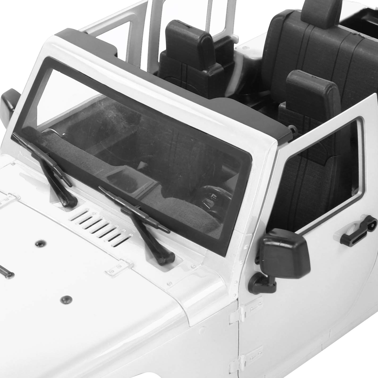 1:10 Open RC Car Body Shell - White Replacement Shell for RC Cars & Toys - Perfect for Racing, Drifting & Custom Builds