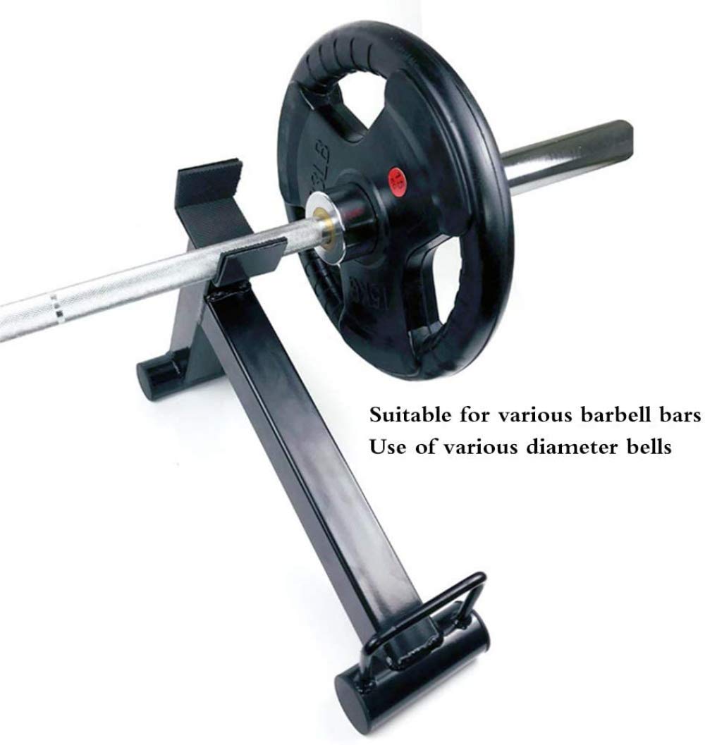Deadlift Barbell Support Frame & Plate Bracket - Mini Barbell Jack Alternative Wedge for Weight Plates - Perfect for Home Gym Strength Training & Powerlifting Exercises