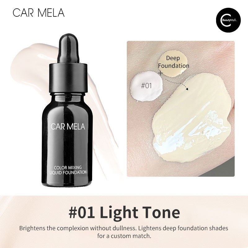 CARMELA Foundation Adjuster Drops - Skin Tone Corrector & Liquid Makeup Mixing Drops for Flawless Coverage | Perfect for Customizing Foundation Shades & Creating Seamless Blends