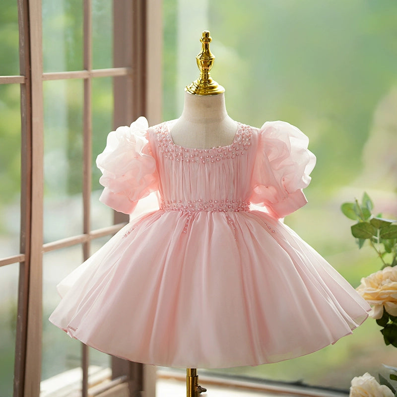 Elegant Baby Girl Christening Dress - Toddler Birthday Party Princess Gown for Special Occasions | Baptism, First Communion & Formal Events