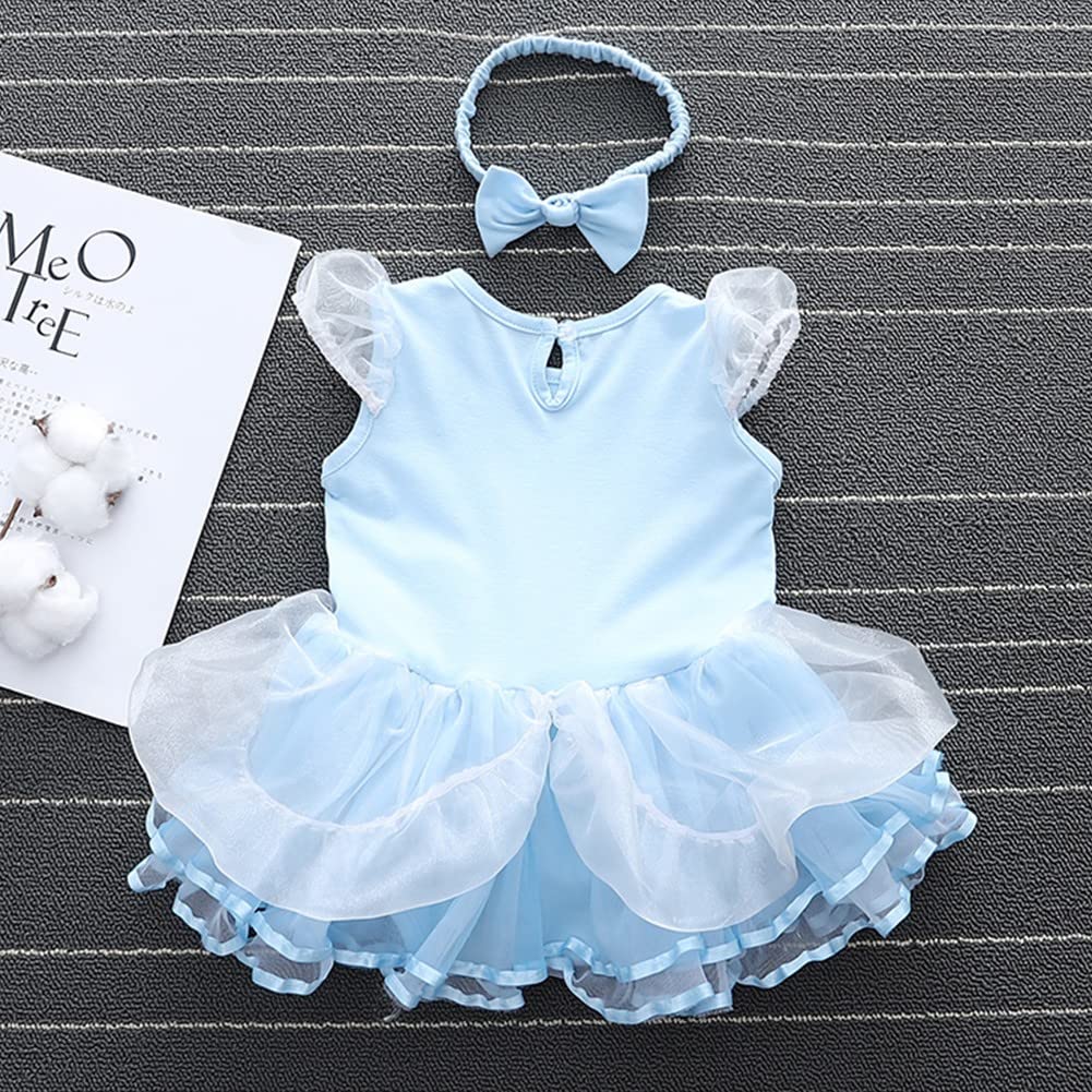 **Princess Tutu Dress for Baby Girls - Birthday, Halloween & Christmas Party Outfit with Headband - Elegant Fancy Dress for Special Occasions**