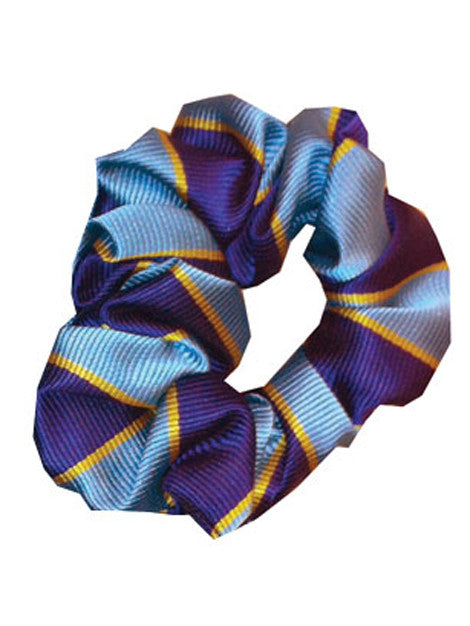 Pony Club Striped Hair Scrunchies - Soft Elastic Hair Ties for Women & Girls - Perfect for School, Workouts, and Everyday Styling