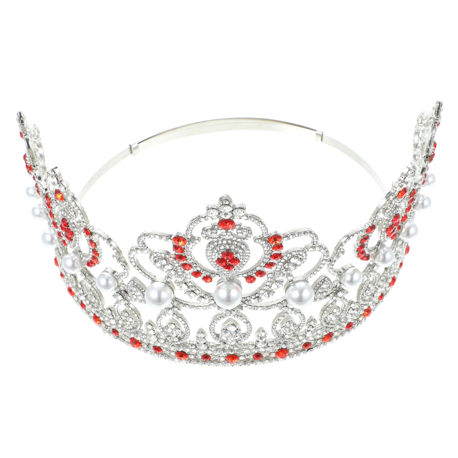 Amosfun Crown Hair Accessories - Zinc Alloy Bridal Tiara with Rhinestones for Wedding, Prom, Cosplay & Special Occasions
