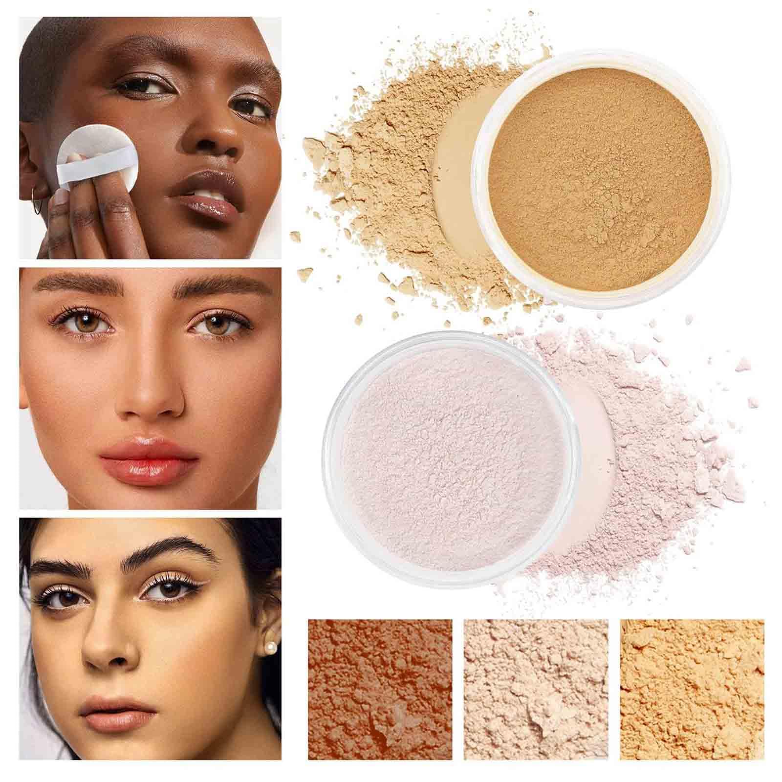 Allaura Beauty Blurring Setting Powder - Translucent Pink Makeup Finishing Powder for All Skin Tones | Oil Control & Pore Minimizing | Perfect for Daily Wear & Photo Shoots