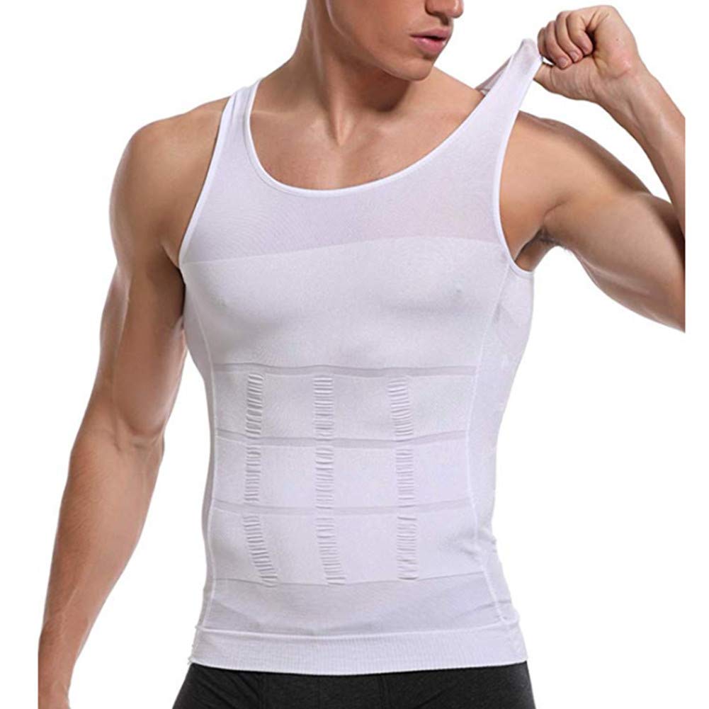 Men's Slimming Compression Shirt - Workout Tank Top with Abs Support & Body Shaping - Ideal for Gym, Running & Fitness Training