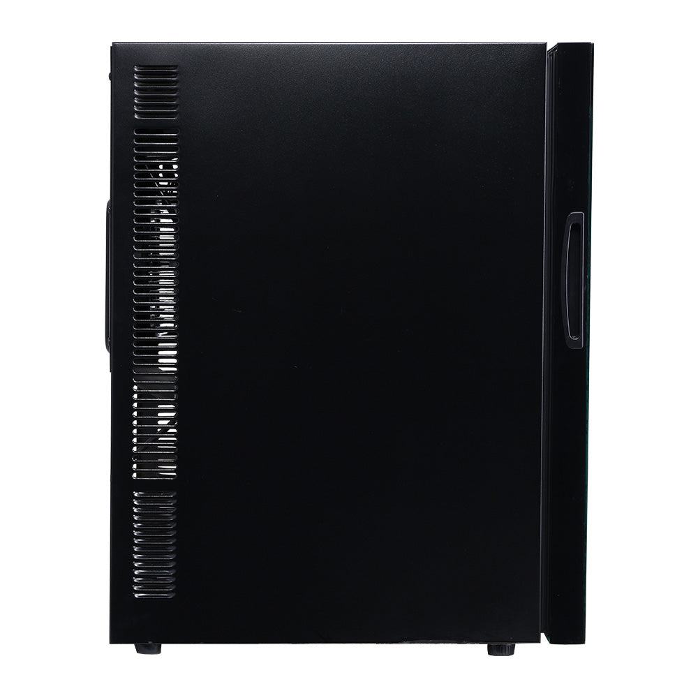 Devanti 28 Bottle Wine Cooler Refrigerator - Dual Zone Temperature Control, Quiet Compressor for Home, Bar, or Restaurant Use