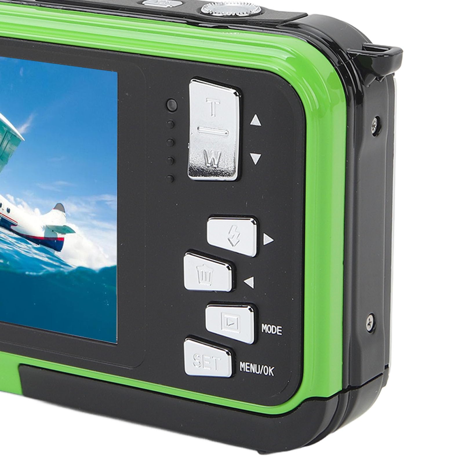 48MP 2.7K HD Digital Camera with 16X Zoom & Dual Screens - Compact Point and Shoot Camera for Beginners, Seniors & Travel - Perfect for Snorkeling, Hiking, Beach Vacations & Outdoor Adventures