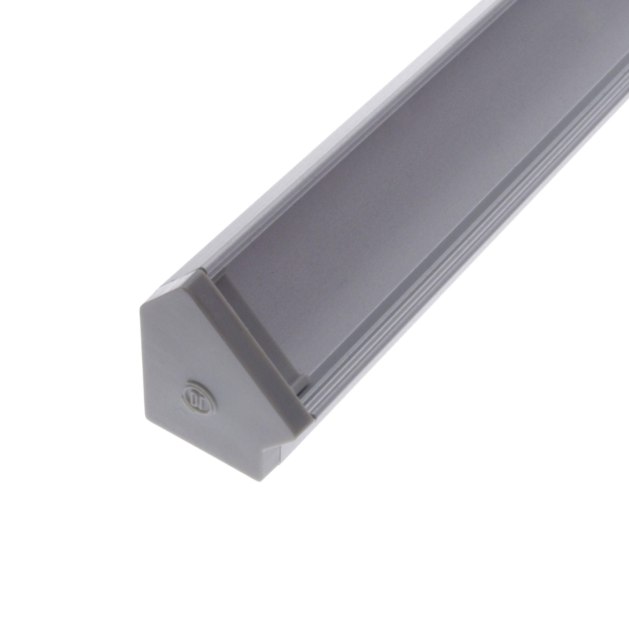 45 Degree LED Aluminum Channel - 48 Inch LED Light Strip Diffuser for Home, Office & Commercial Lighting