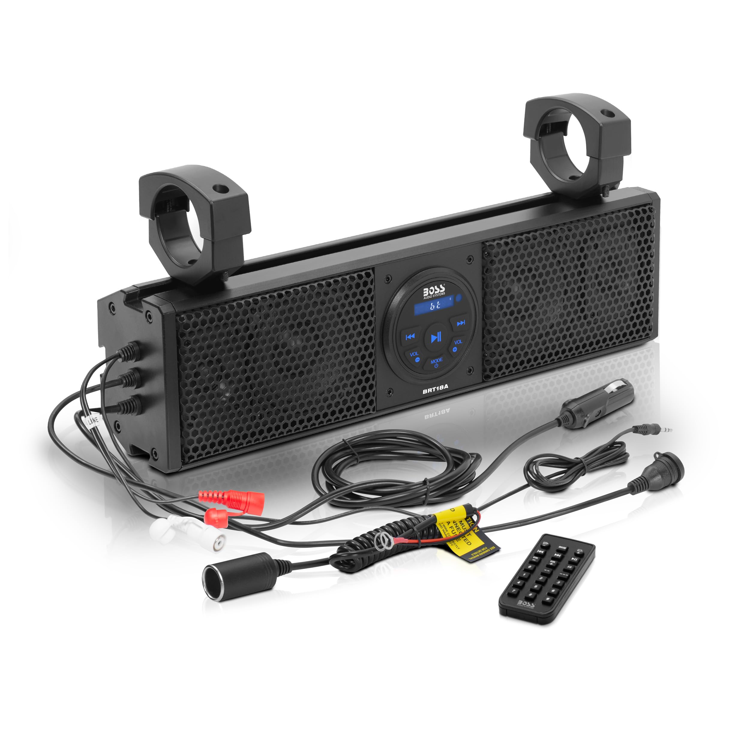 Boss Audio BRT18A 18-Inch Plug & Play Sound Bar with 4 Speakers - Universal Fit for 1.5-2