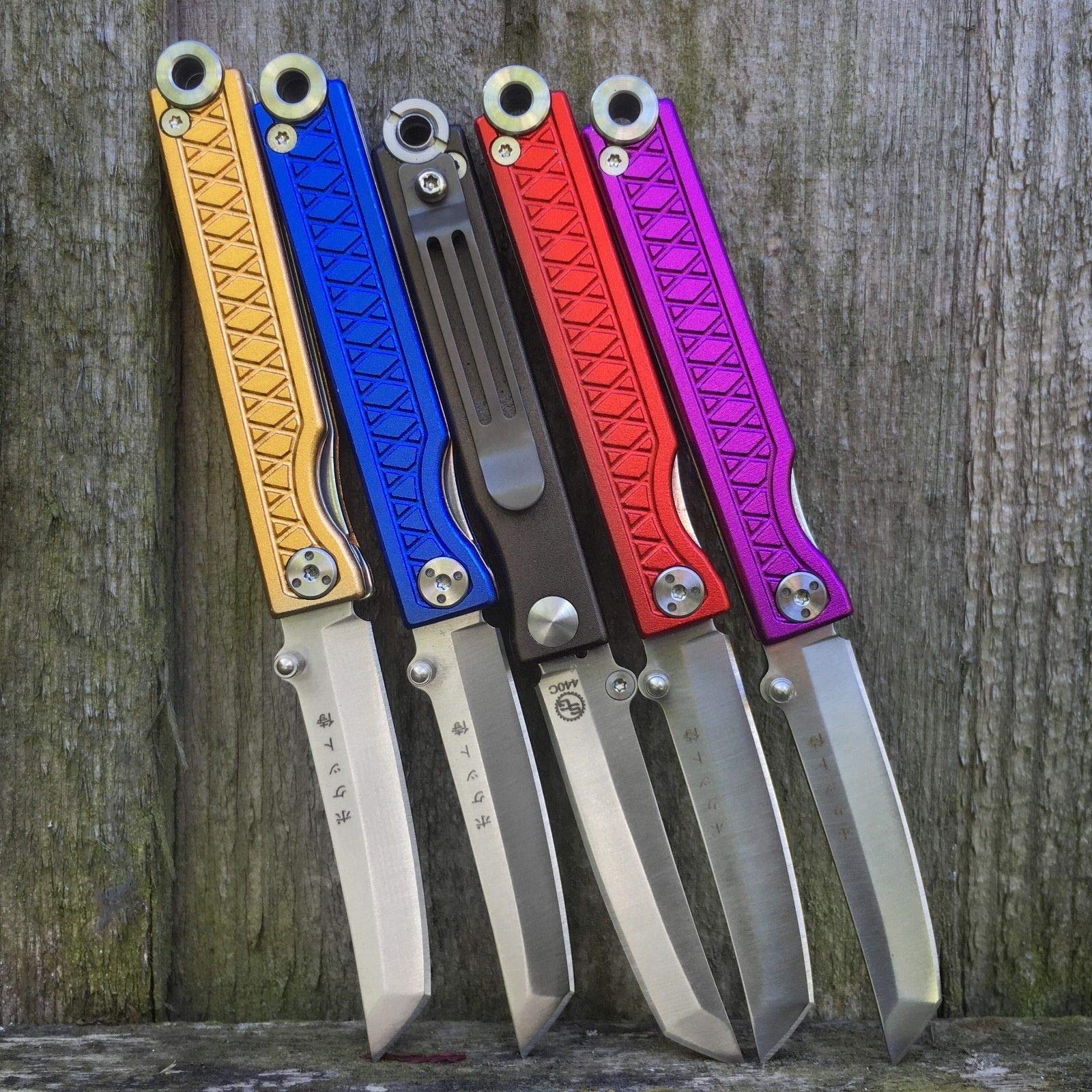 StatGear Pocket Samurai Folding Knife - Premium Aluminum Handle EDC Knife for Camping, Hiking & Everyday Carry | Compact & Durable Tactical Knife