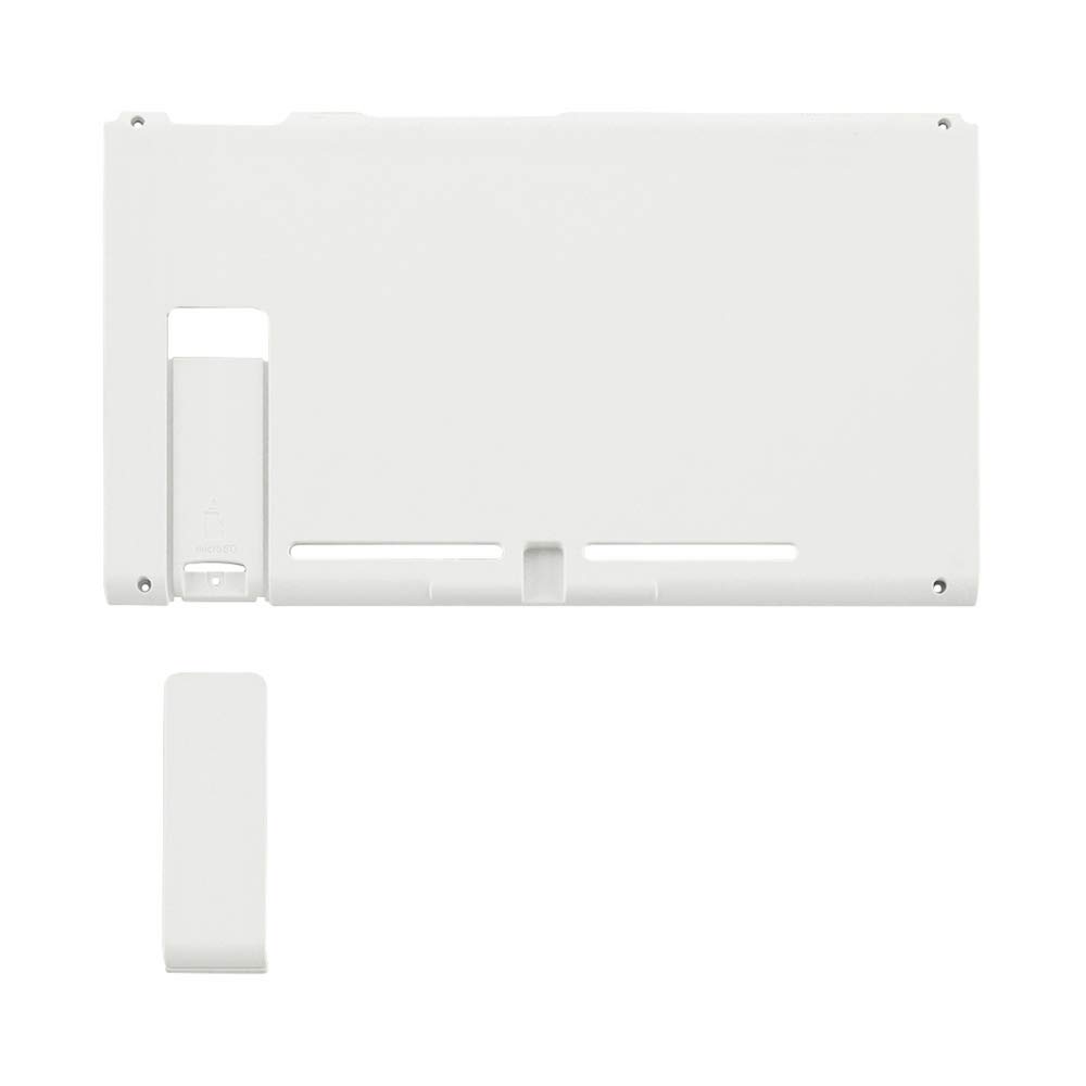 eXtremeRate White Replacement Back Plate for Nintendo Switch - DIY Housing Shell Case with Kickstand (Console Not Included) | Perfect for Customization & Gaming Accessories