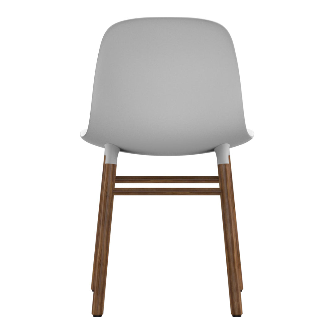 Modern Form Chair with Sturdy Wooden Legs - Perfect for Dining Room, Office, or Living Room Decor