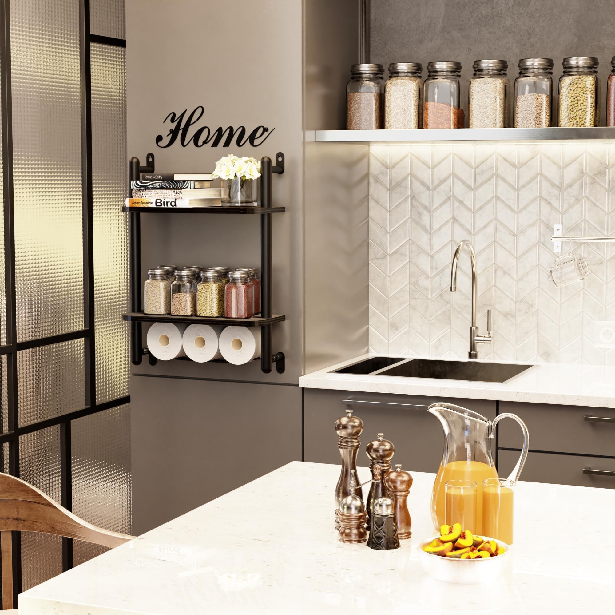 Floating Shelves for Bathroom - 2-Tier 16.9
