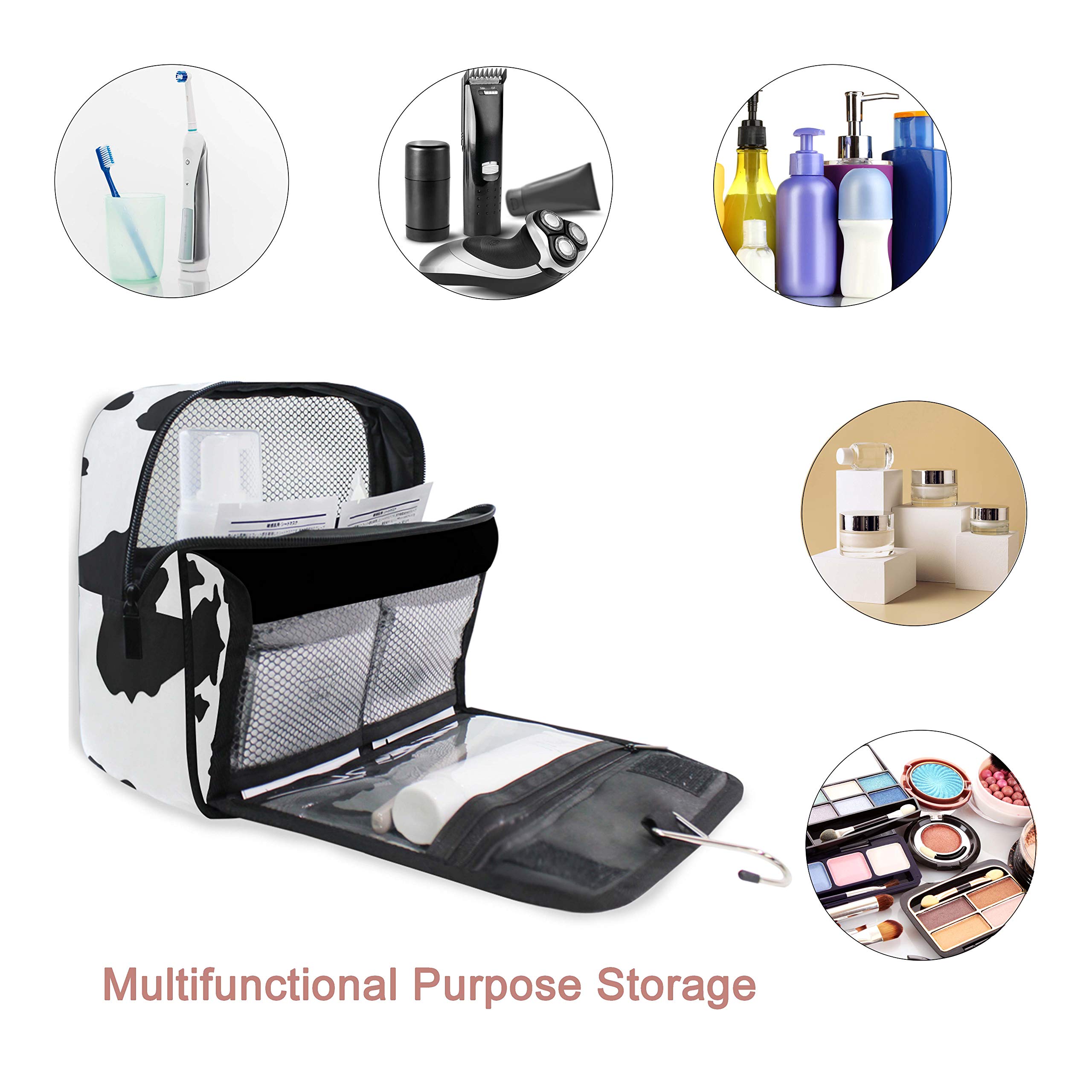 Hanging Travel Toiletry Bag Kit - Waterproof Cosmetic Organizer for Men & Women - Perfect for Camping, Gym, Business Trips & Air Travel