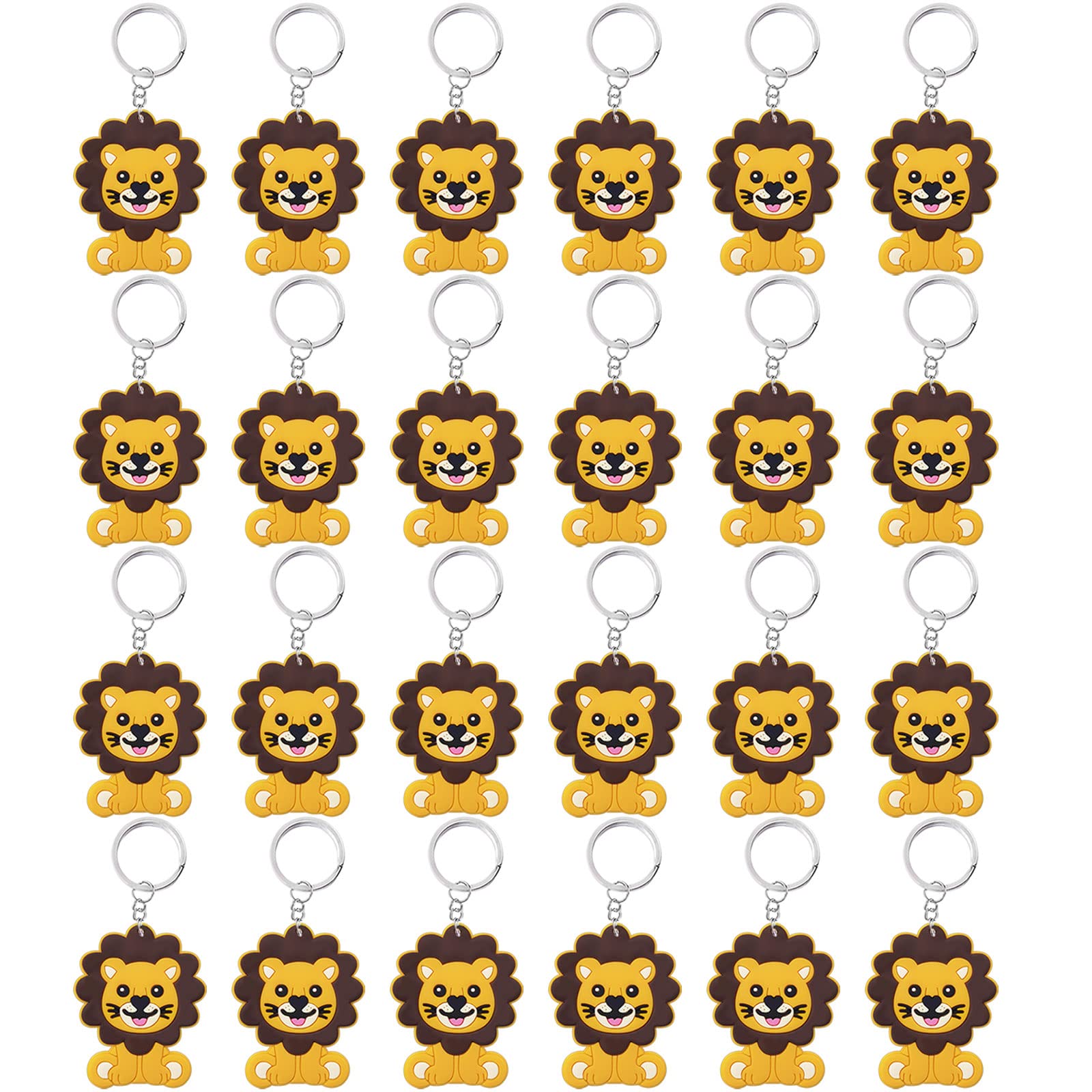 24-Pack Lion Party Decorations for Jungle Safari Theme - Wild Woodland Baby Shower & Kids Birthday Party Favors - Perfect for Guest Gifts, Table Centerpieces, and Photo Booth Props