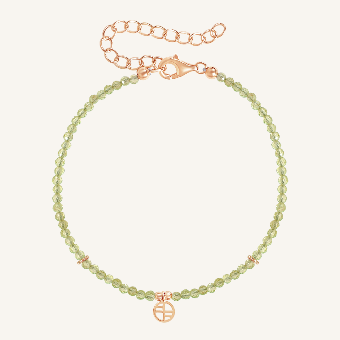 August Birthstone Peridot Bracelet for Women - Elegant Green Gemstone Jewelry Gift for Birthday, Anniversary & Special Occasions | Perfect for Everyday Wear, Parties & Gifting