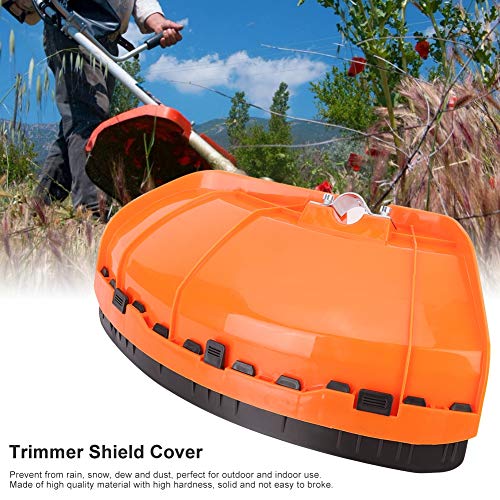 TOPINCN Universal Brush Cutter Guard - Lightweight Plastic Lawn Mower Blade Protector Cover for 26mm/28mm Shaft Diameter | Durable Weed Trimmer Accessory for Yard Maintenance & Landscaping