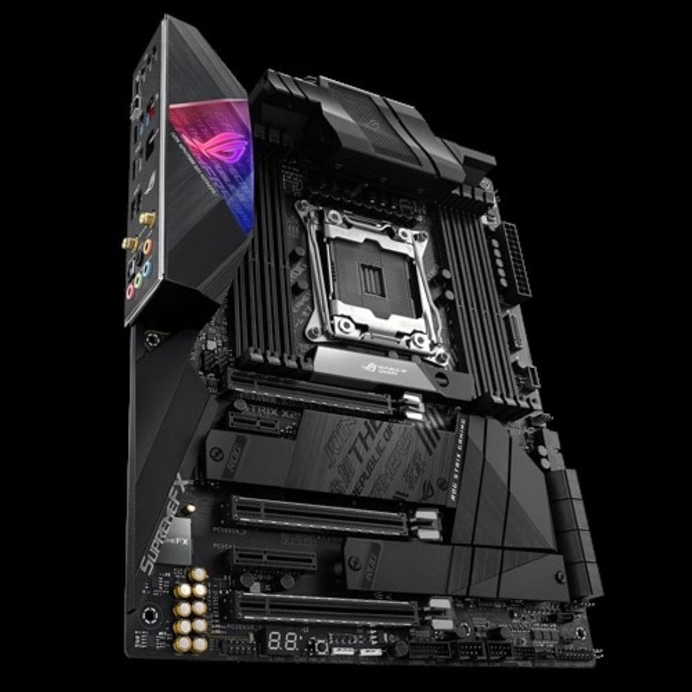 ASUS ROG STRIX X299-E Gaming II ATX Motherboard - Intel X299 Chipset, LGA 2066 Socket, DDR4, Dual M.2, Aura Sync RGB - Perfect for High-End Gaming PCs and Content Creation Workstations