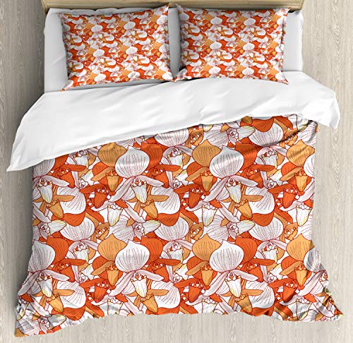Orange Apricot and White