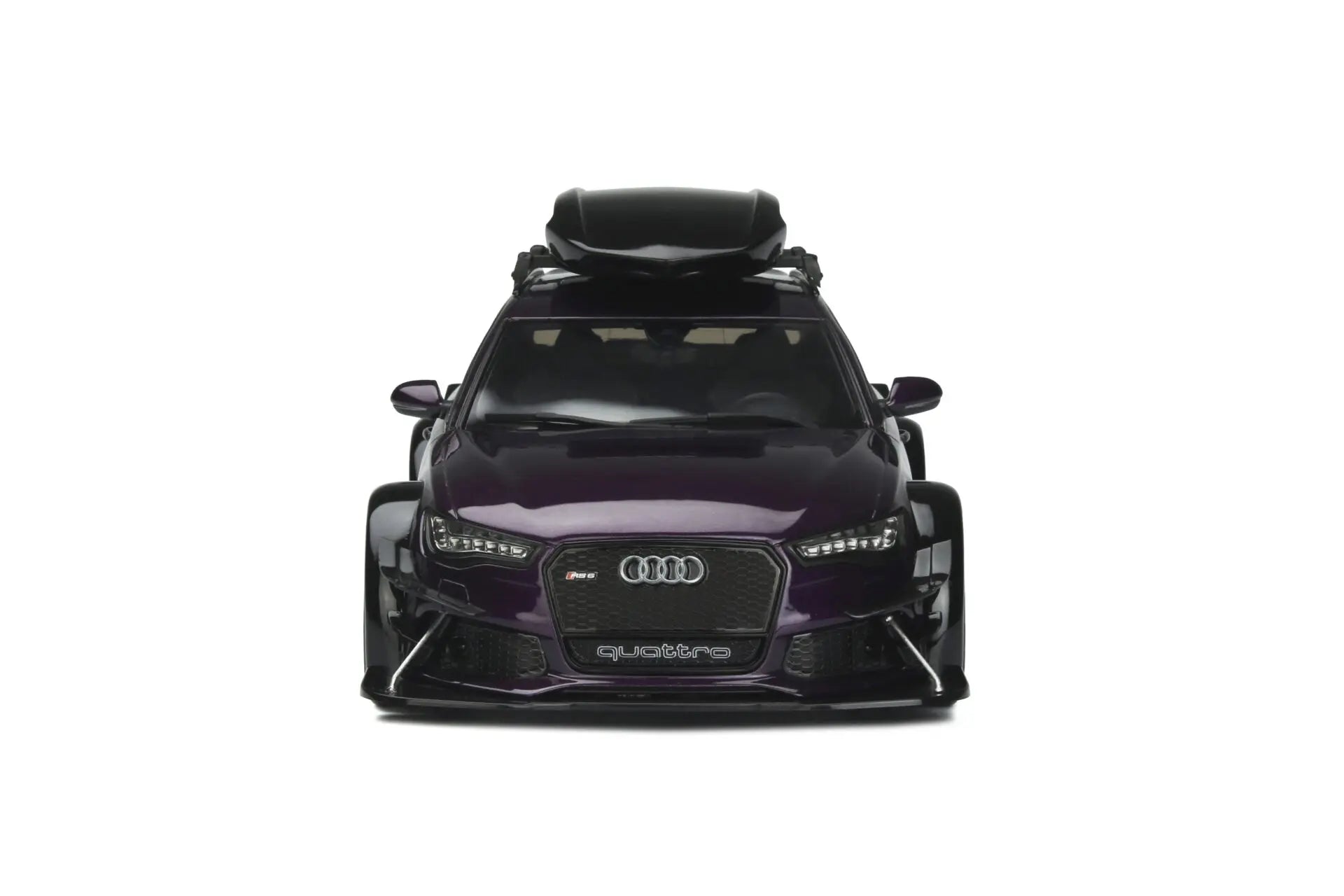 GT Spirit 1:18 Scale Audi RS6 Avant (C7) Diecast Model Car with Custom Body Kit & Roof Rack - Purple Collectible for Display & Racing Enthusiasts - Perfect for Home Office Decoration & Car Showcase