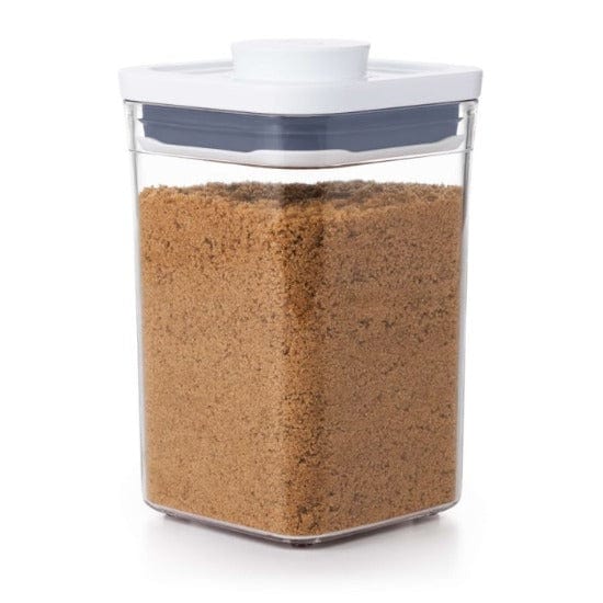 OXO POP Container Small Square Short 1.1qt (33oz) Airtight Food Storage for Kitchen Pantry Organization - Perfect for Cereal, Snacks, Coffee & Dry Goods
