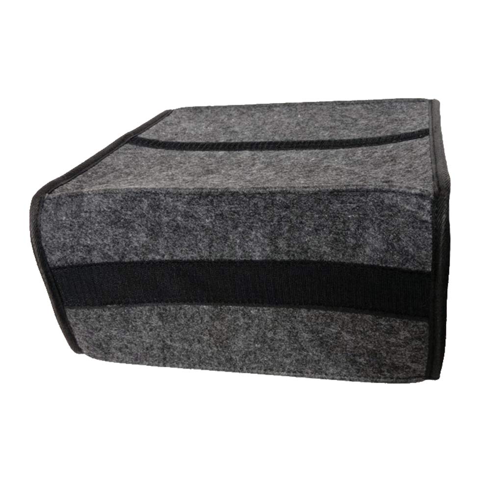 Foldable Thick Felt Storage Container - Car Trunk Organizer & Vehicle Tools Storage Case | Perfect for Road Trips, Camping Gear & Auto Accessories Organization