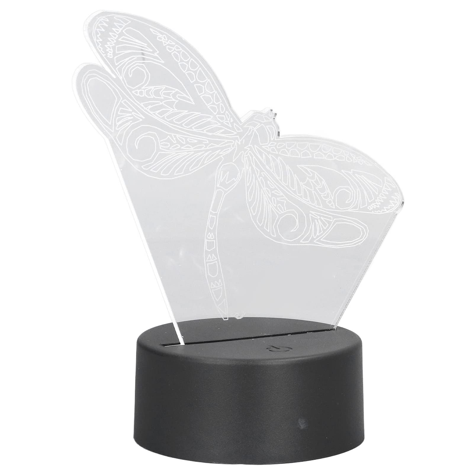 Omabeta 3D USB LED Night Light - 7 Color Changing Dragonfly Decor for Bedroom, Living Room, Nursery | Perfect Birthday Gift, Home Decor & Mood Lighting
