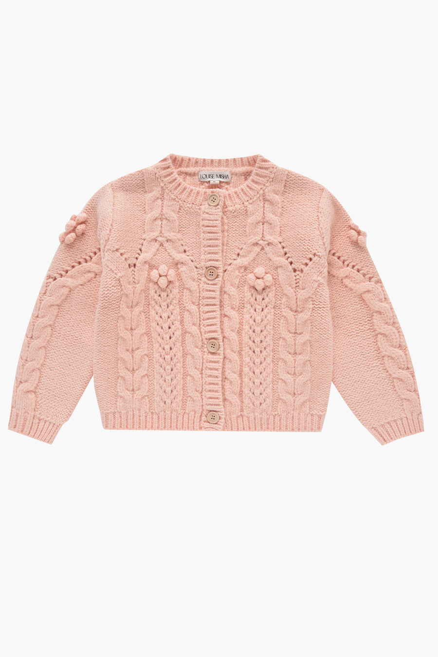 Girls Cardigan Sweater - Louise Misha Sookie Soft Knit Pullover for Toddlers & Kids | Perfect for School, Playdates & Family Outfits